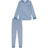 Schiesser Pyjama Jungen Jersey blau gestreift, 92 773772-0001-00920