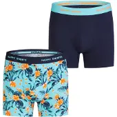 Happy Shorts 2er-Set: Boxershorts in Türkis/ Blau | Gr.: M
