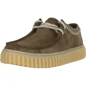 Clarks Schnürschuhe Torhill mit traditionellen Akzenten 3222 Dark Olive Combi 47