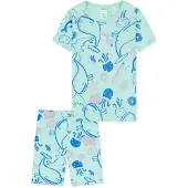 Schiesser Pyjama in Türkis - 98