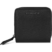 Police Geldbörse aus echtem Leder mit Münz- und Kartenfächern, 10x10x2.5cm