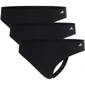 Adidas Damen Strings, 3er Pack - Thongs, Active Light Flex , Unterwäsche, Logo