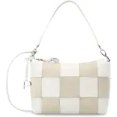 PICARD Leder Umhängetasche Schultertasche Chess Crossbody Bag Shark hellgrau