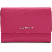 Lazarotti Leder Geldbörse Bologna Leather Zip Wallet With 15 Card Slots Hot Pink