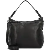 Greenburry Leder Umhängetasche Schultertasche Colombiana Hobo Black schwarz