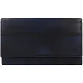 Greenburry Geldbörse Destressed Long Wallet RFID Navy Blue dunkelblau