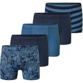 Schiesser Retro Boxer Jungen Jersey mehrfarbig bedruckt, 140 773742-0002-01400
