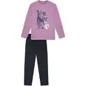 Schiesser Pyjama Nightwear in lila | Gr.: 176