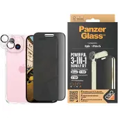 PanzerGlass - Apple Iphone 15 Ultra-Wide Fit 3-in-1 bundle set
