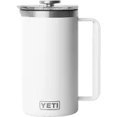 Yeti Rambler French Press 34oz Twist-To-Lock Lid, White, Thermo French Press, 1L