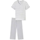 Schiesser Schlafanzug "Casual Essentials" mit modisch umgeschlagenen Ärmeln