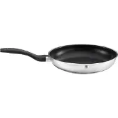 Rösle Basic Line Bratpfanne Ø 24 cm, Edelstahl 18/10, mit Antihaftversiegelung ProPlex, Schüttrand, induktions- und spülmaschinengeeignet
