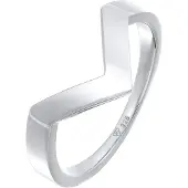 Elli Ring V-Form Basic 925 Silber Rhodiniert Elli Premium Silber