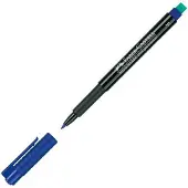 Faber-Castell Marker Multimark, inkl. Spezialradierer, blau, F, permanent