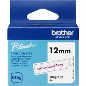 Brother BTAG-132, Rot auf Transparent, Philippinen, 5 Jahr(e), , P-touch PT-N10, PT-N20, PT-N25BT, 1,2 cm