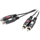Speaka Professional Cinch Verlängerungskabel Cinch-Stecker Cinch-Buchse 2.5 m