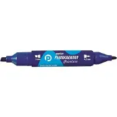 TETIS Permanentmarker blau, 2 abgeschrägte Spitzen