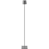 Sigor Akku-Stehleuchte Nuindie USB-C 1200mm graphitgrau rund 2,2W FlexMood 2200K/2700K IP54 Ra85 dimmbar
