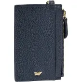 Braun Büffel Leder Schlüsselmäppchen Asti Wallet 4CS Navy dunkelblau