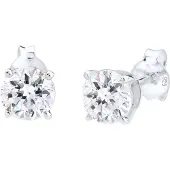 Elli Ohrringe Funkelnd Kristalle 925 Sterling Silber Elli Weiß