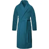 Normani Damen Premium Bademantel Basic in Petrol | Gr.: XS