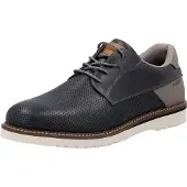 Rieker Schnürhalbschuhe bequem in blau, Gr. 42