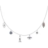 P D PAOLA Halsketten - 925er Sterlingsilber Halskette - Gr. unisize - in Silber - für Damen