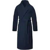 Normani Herren Premium Bademantel Basic in Marine | Gr.: 3XL