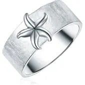 Rafaela Donata Ring Seestern aus Sterling Silber in silber | Gr.: 58