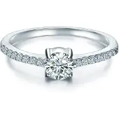 Trilani Ring - Ring Sterling Silber Zirkonia weiß - Gr. 60 - in Silber - für Damen
