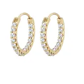 Elli Ohrringe Creolen Hänger Topas Edelstein Edel 375 Gelbgold Elli Premium Gold