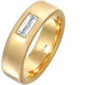 Elli Ring Bandring Topas Elegant 925 Silber Rhodiniert Elli Premium Gold