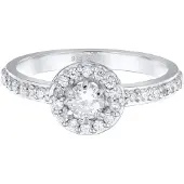 Elli Ring 925 Sterling Silber Verlobungsring in Silber | Gr.: 54
