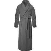 Normani Bademantel aus 100 % Baumwolle Lola in Grau | Gr.: XL