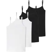 Schiesser Spaghettitop 95/5 Organic Cotton in schwarz-weiss | Gr.: 152