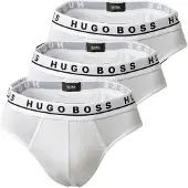 BOSS Dreier-Pack Slips aus Stretch-Baumwolle mit Logos am Bund