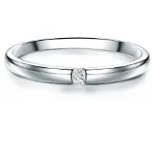 Trilani Ring - Sterling Silber Ring Topas - Gr. 54 - in Silber - für Damen