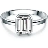 Trilani Ring Sterling Silber Zirkonia in silber | Gr.: 52