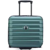 Delsey PARIS Trolley mit Laptopfach Shadow 5.0 Expandable Underseater 2 wheel Green petrol 37cm