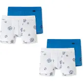 Schiesser Boxer Allday Basic in weiß/blau | Gr.: 128