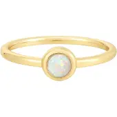 Glanzstücke Ring aus Sterling Silber mit Opal (synth.) in gelbgold | Gr.: 60