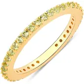 Rafaela Donata Ring aus Sterling Silber mit Peridot in gelbgold | Gr.: 60