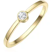 Eastside Ring Damen Edelstahl gold, 54 776869-0001-00540