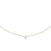 Marie-Celeste Celeste -Kette Zirkonia 0,8 mm 40 + 4 cm - Gold