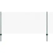 vidaXL Sechseckzaun mit Pfosten 100 x 1 m PVC-beschichteter Stahl Grün