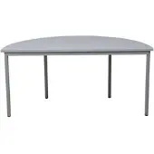 Proregal Bürotisch Wolf | Halbkreis | HxBxT 75x120x60 cm | Grau