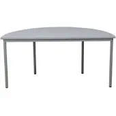 Proregal Bürotisch Wolf | Halbkreis | HxBxT 75x160x80 cm | Grau