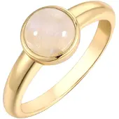 Rafaela Donata Ring aus Sterling Silber mit Mondstein in gelbgold | Gr.: 54