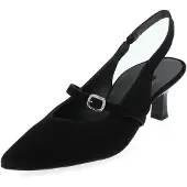 Paul green Leder-Slingpumps in Schwarz | Gr.: 37