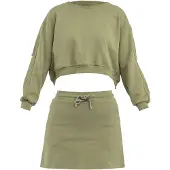 Tom Barron Freizeitanzug Women Sweatshirt And Skirt Set in khaki | Gr.: S